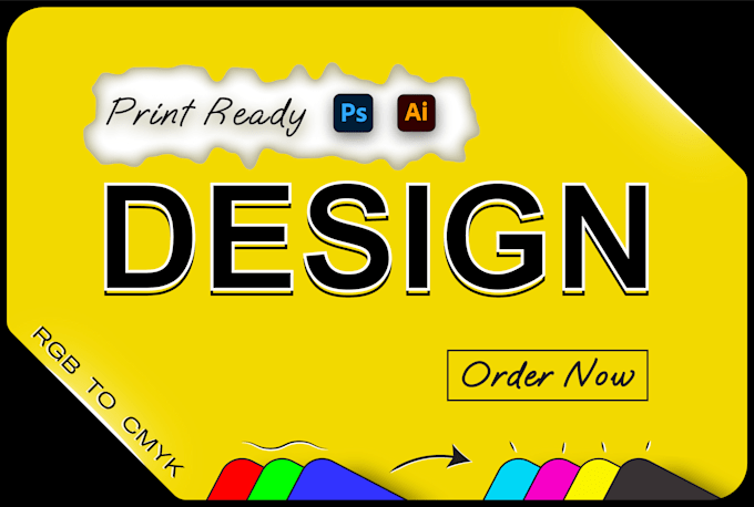 customize design, convert rgb to cmyk print ready pdf
