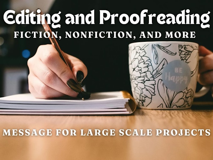 proofread and copyedit dnd, fiction, and nonfiction content