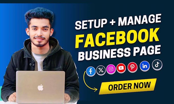create, setup and manage professional facebook business page