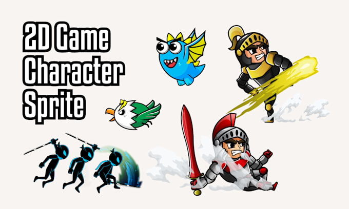 Design simple character game 2d with animation sequence by Prmsdk | Fiverr