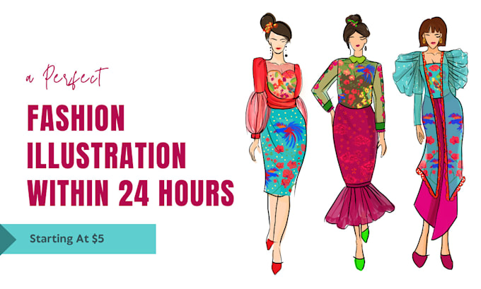 Draw a perfect fashion illustration within 24 hours by Novaa_draw | Fiverr