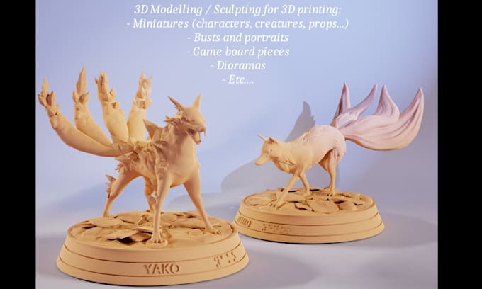 do a character model for 3d printing