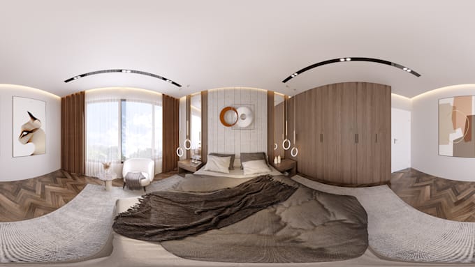 Beautiful render 360 panoramas of your interior design by Mamun_022 ...