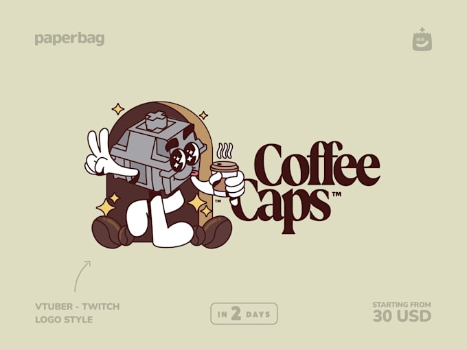 do a illustrated retro vintage logo