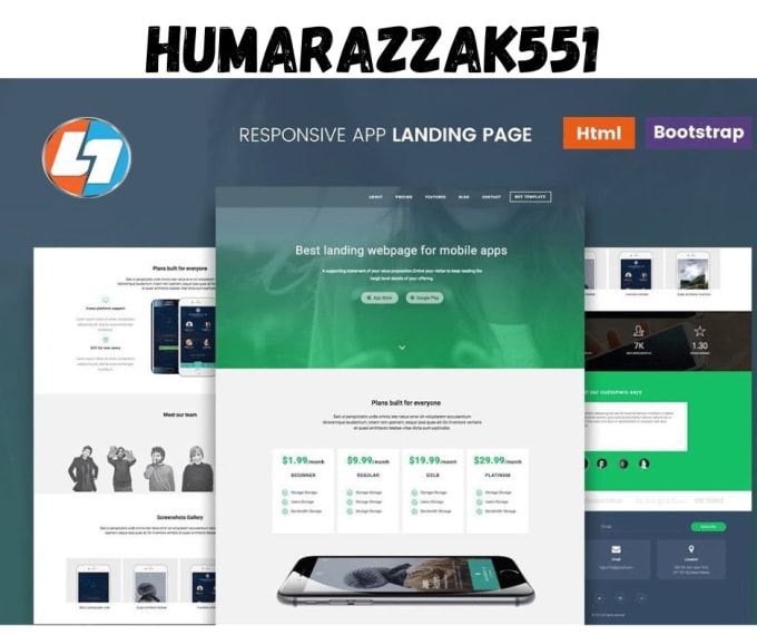 Complete any html css and javascript work for you by Humarazzaq551 | Fiverr