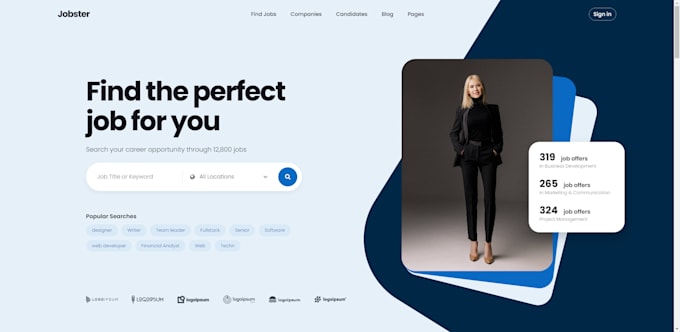 create recruitment website, job board, agency website using wordpress