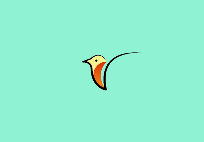 design bird logo with my creative thinking