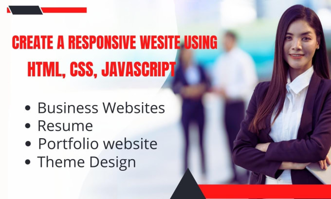 Create a responsive website using html,css and javascript by Akij123 ...