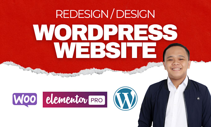 design or redesign wordpress website with elementor pro