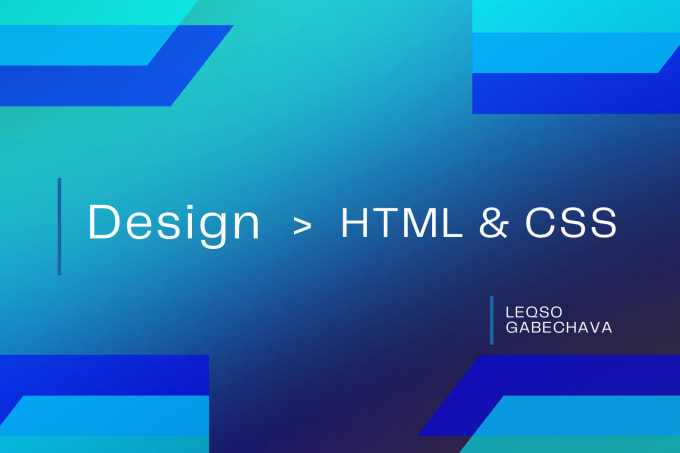 Convert design to html and css by Demoxalex | Fiverr