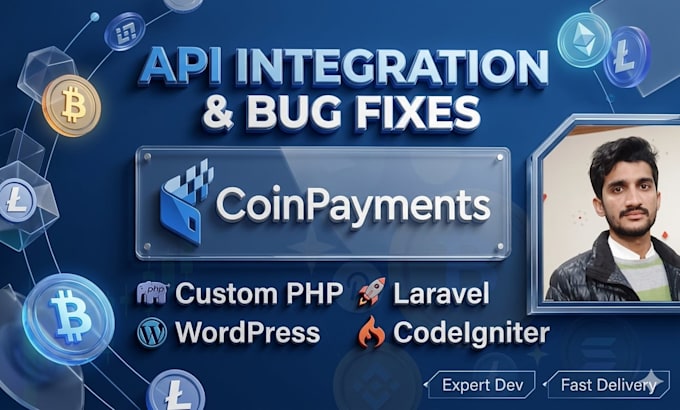 integrate coinpayments API in PHP, laravel, wordpress