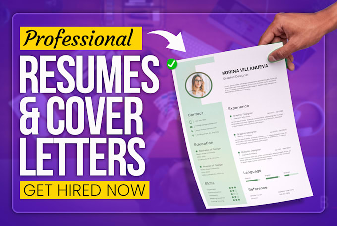 design your resume and cover letter