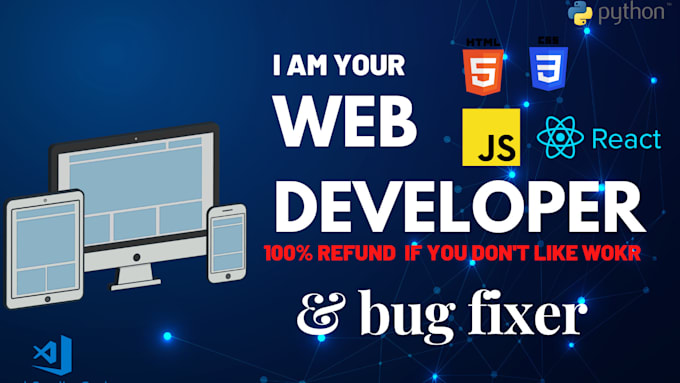 Expert react js front end development for your website by Mddilshad002 ...