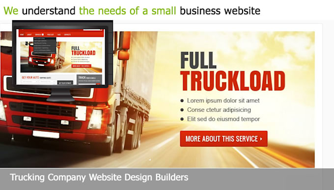 make an interactive logistics website for your trucking company