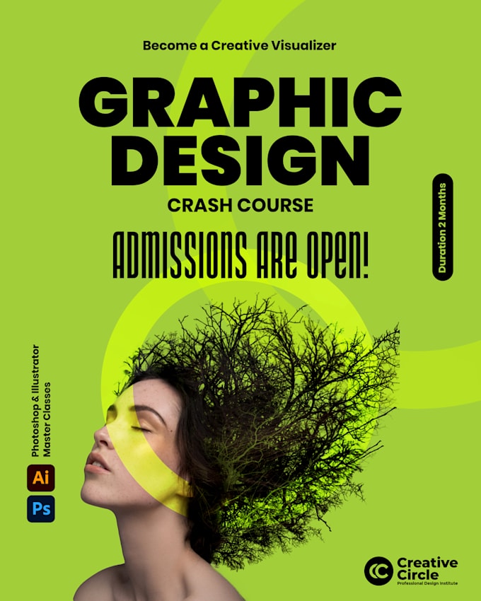 teach advanced graphic design course in 2 months