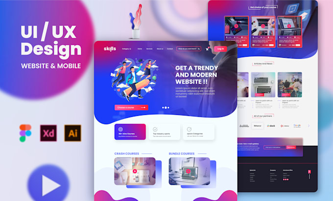 I will design responsive trendy, modern websites or landing pages