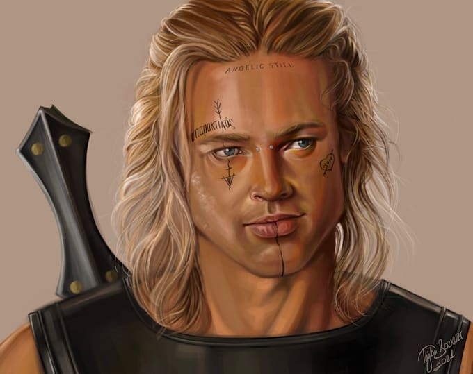 custom digital portrait drawing