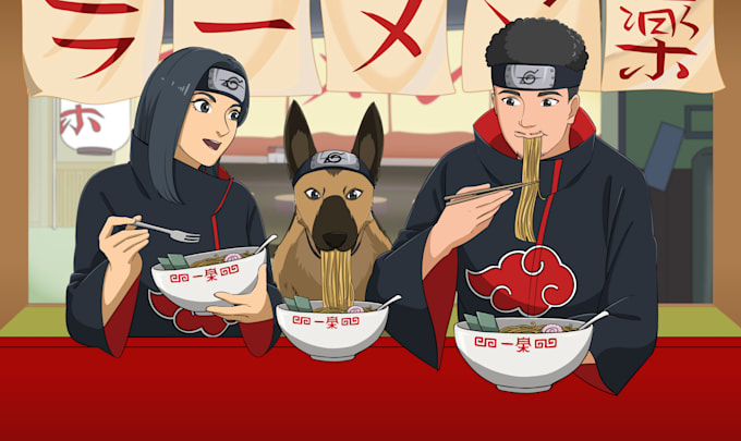 draw you in naruto style