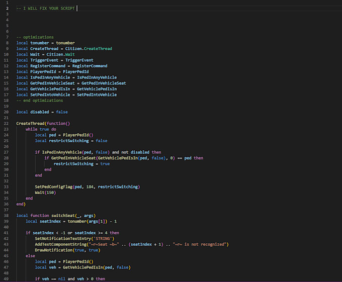 Repair and fix your fivem scripts by Braydenlloyd Fiverr