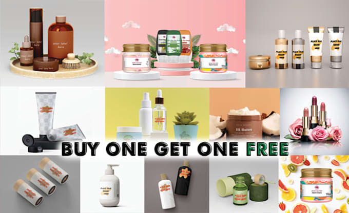 make any cosmetic product mock up in 2 hours only