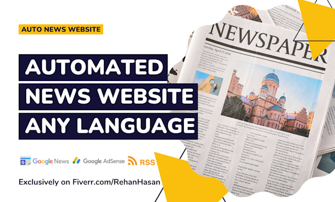 create automated news website