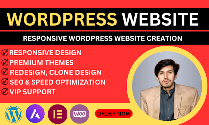 create stunning business wordpress website or blog design
