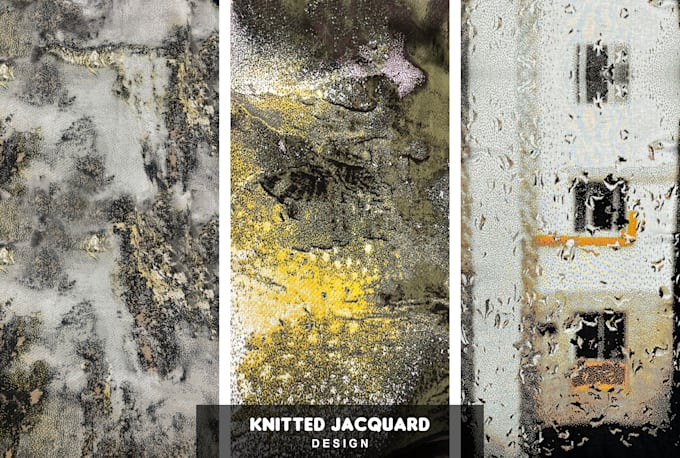 do unique jacquard knitted artwork