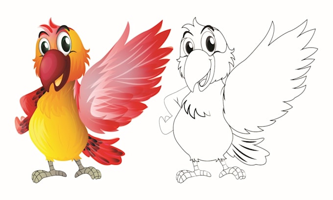 draw an amazing single line art, vector tracing