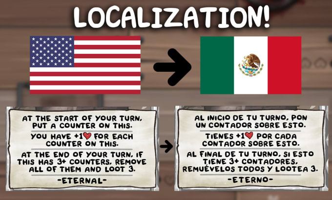Translate and localise your game from english to spanish by Renzo_a