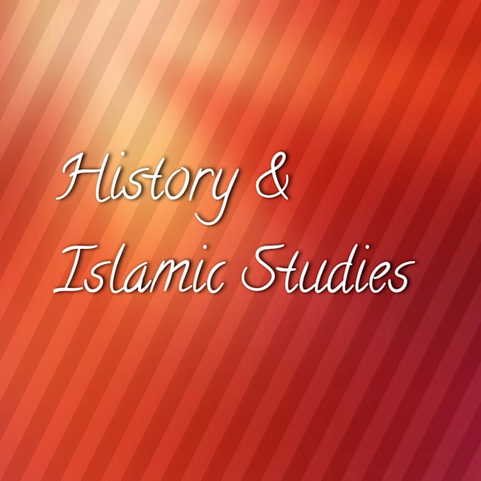 Teach history ,islamic studies by Khalidzch Fiverr