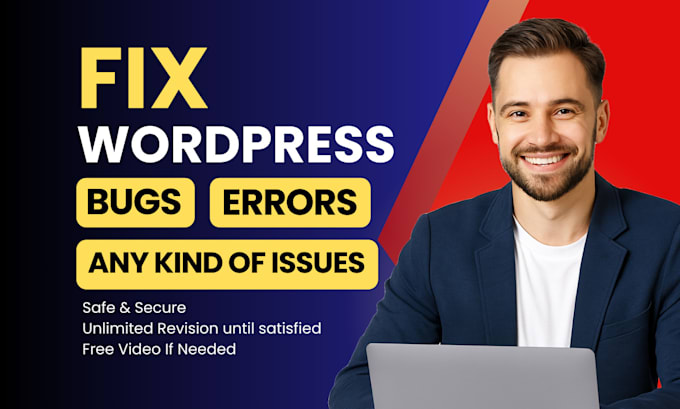 fix wordpress error, wordpress bug, wordpress issue and elementor fix