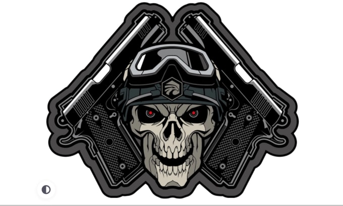 Design superbe militaire, tactique, crâne, armée, badge patch