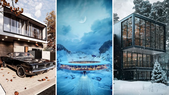 do photorealistic exterior rendering in 3d max and corona