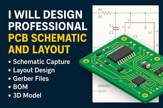 create high quality pcb design and layout in altium or kicad