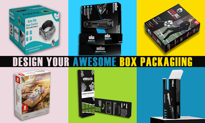 create unique product packaging design and box design