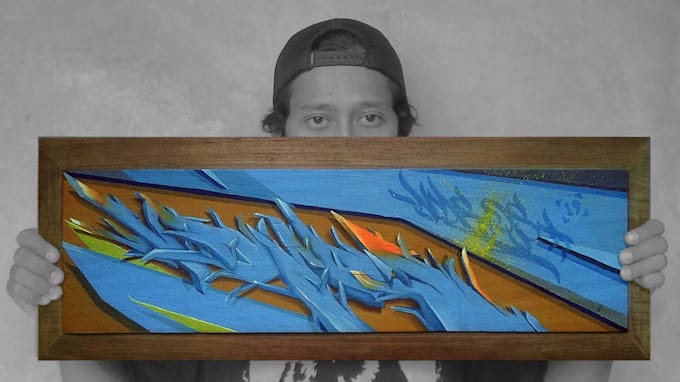 paint graffiti character art on canvas or any media and send to you