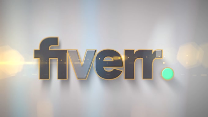 animación de logo con efectos en 3d