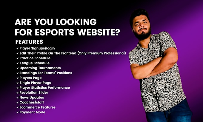 build an advanced premium esports website using wordpress