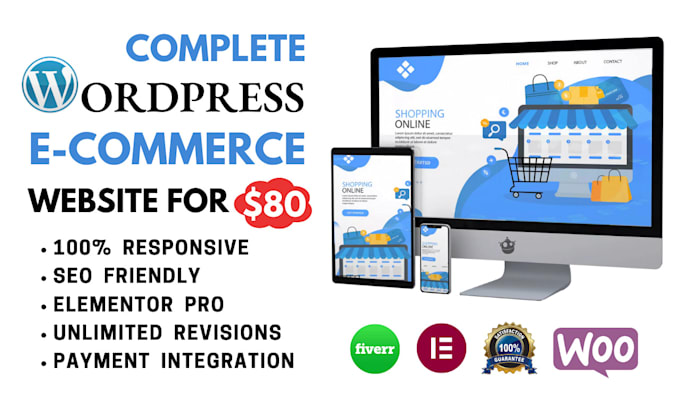 create wordpress ecommerce website, woocommerce store