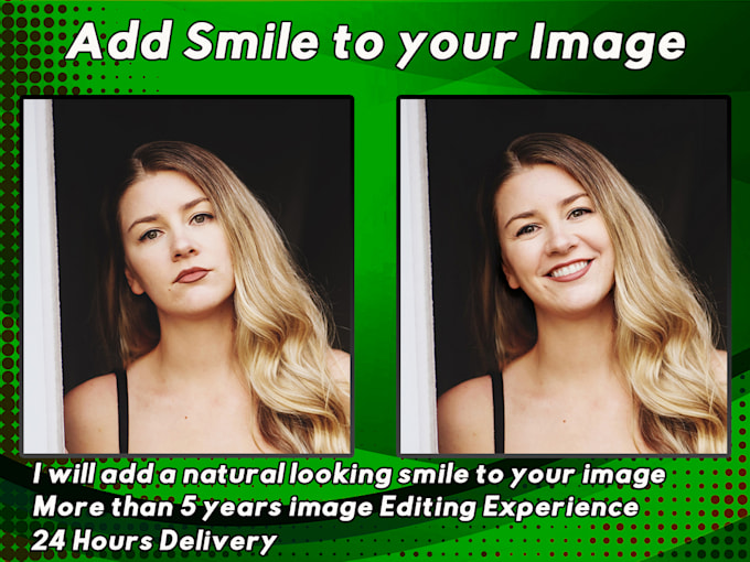 realistically add a lovely smile to your plain image