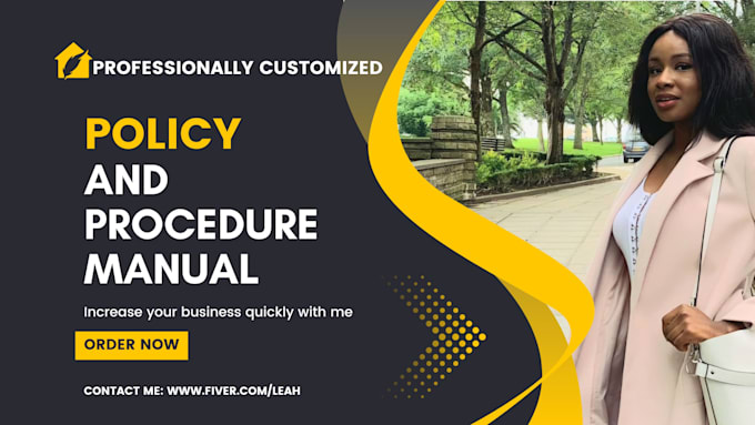 write a customized policy and procedure manual for your business