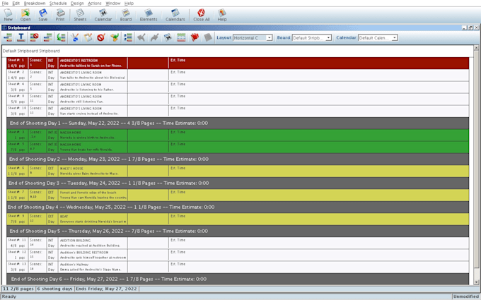 create budget, schedule breakdown with movie magic