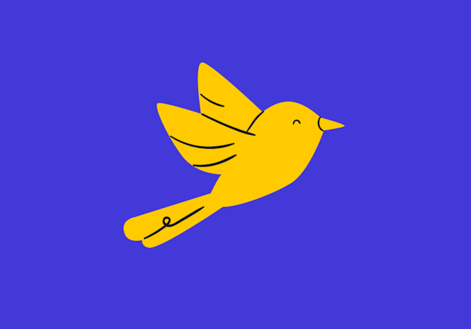 design bird logo with my creative thinking