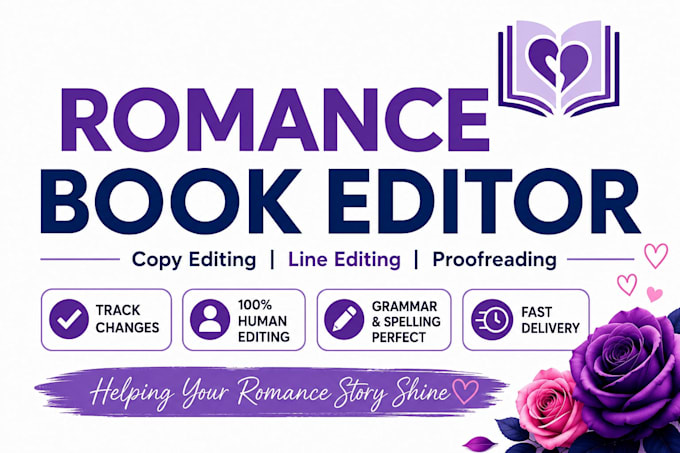 do romance book editing and proofreading