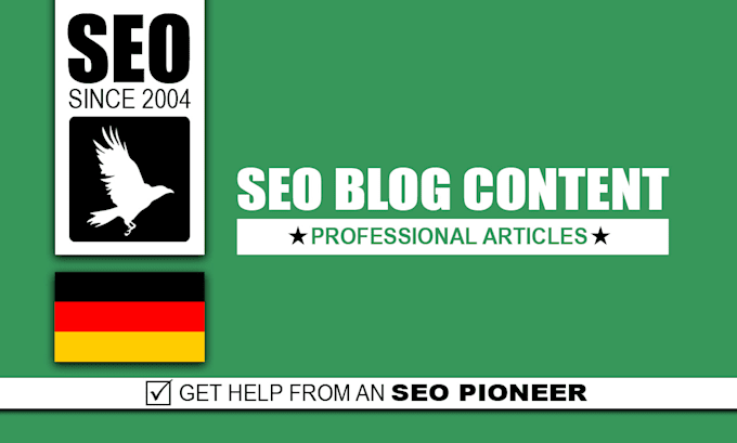 be your SEO content writer and do blog writing in german