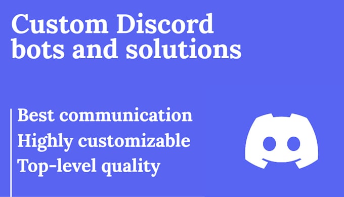 Create a custom discord bot for your server by Rogoto77 | Fiverr