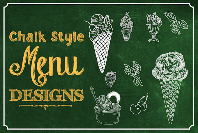 custom chalkboard graphic design and digital chalkboard art