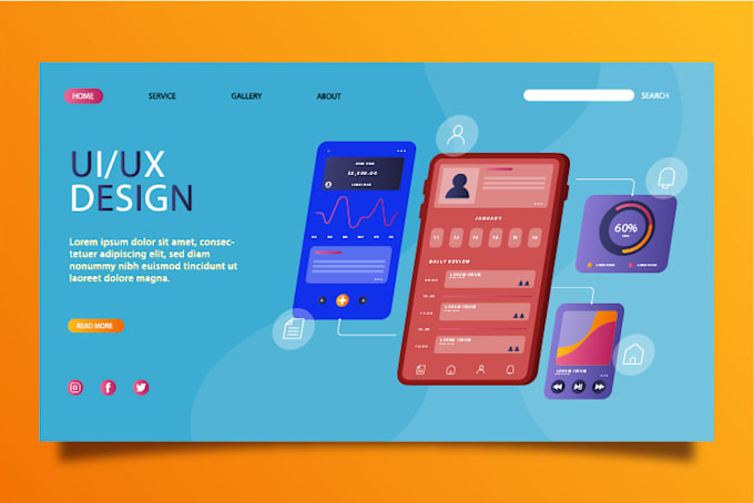 Design web ui ux and mobile app using figma by Fi_asif | Fiverr