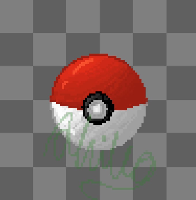Minecraft Pixel art Poké Ball Drawing, pokeball opening mincraft  transparent background PNG clipart
