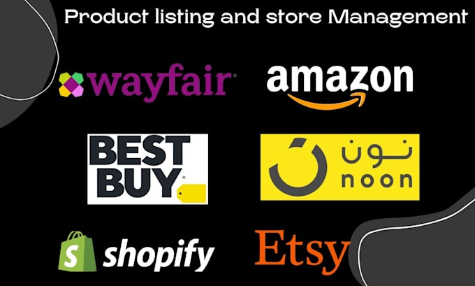 upload or add products on wayfair, amazon, shopify, noon